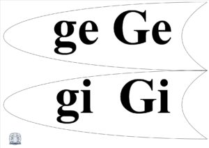 Literele și grupurile de litere - Petală ge, gi